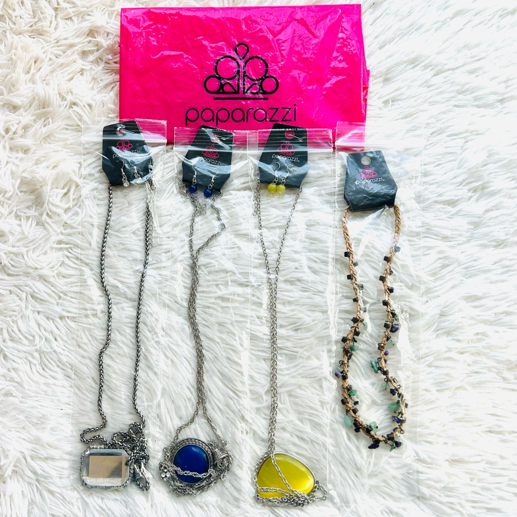 Lot Jewelry Paparazzi Set Necklaces Earrings Jewelry Bundle New Long Necklaces